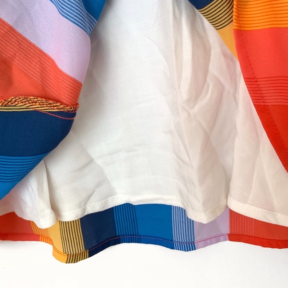 Lulu's End of the Rainbow Multi Striped Midi Skirt - Picture 7 of 10